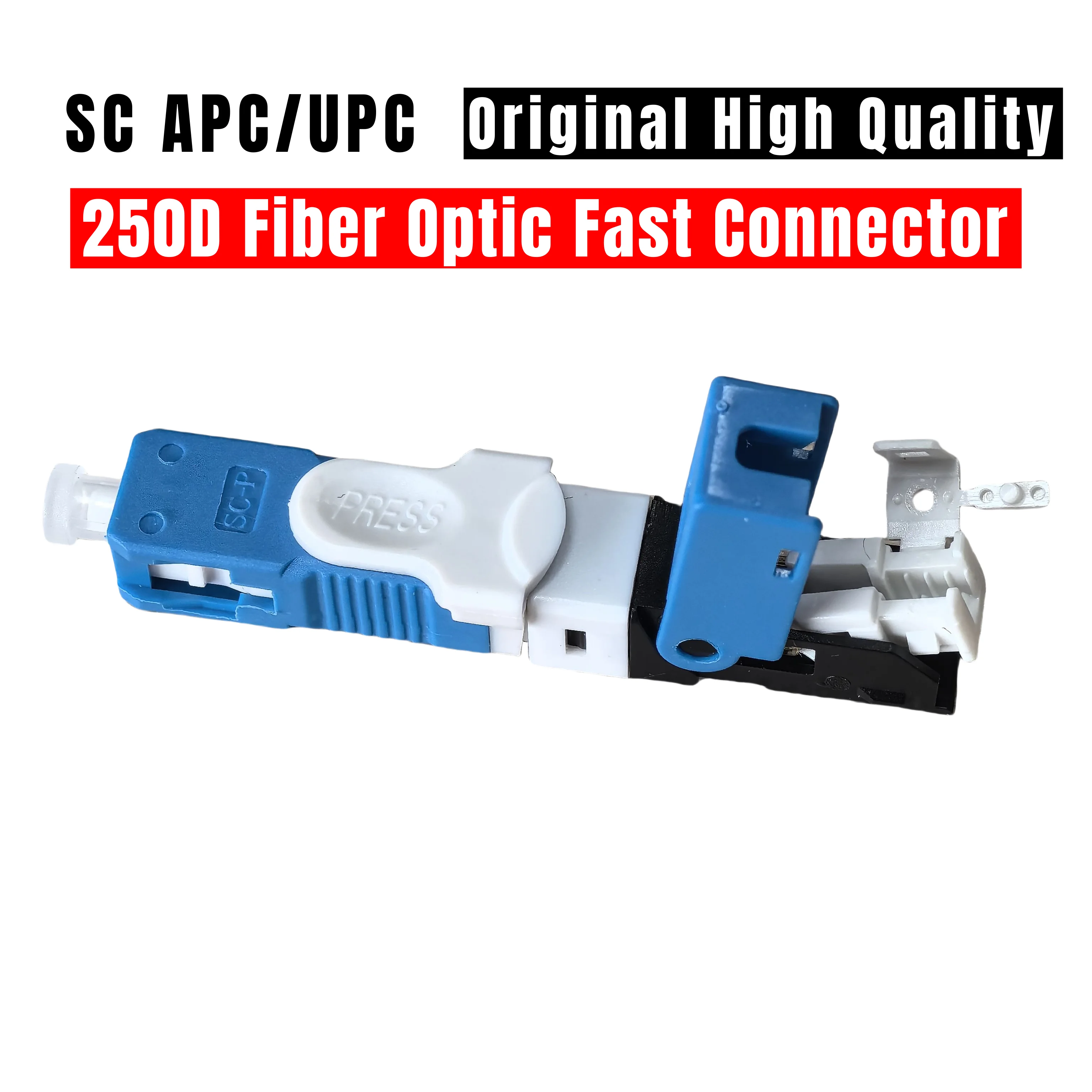 

100PCS Original high quality FTTH UNIKIT ESC250D SC UPC Single-Mode Fiber Optic Quick Connector FTTH SM Optic Fast Connector