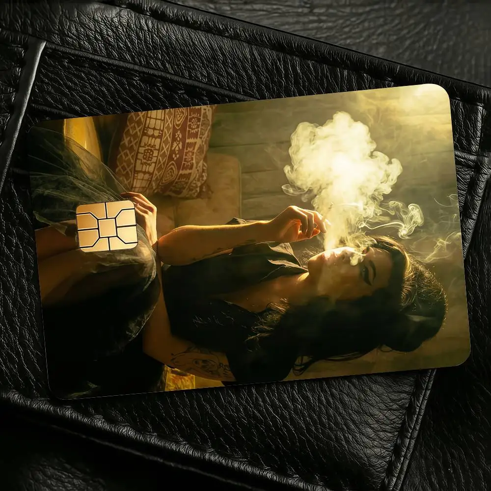 P-Playing Cards Credit Skin Cover Card Stickers 4PCS Film Bus Pass Front Decoration Bank Debit Waterproof