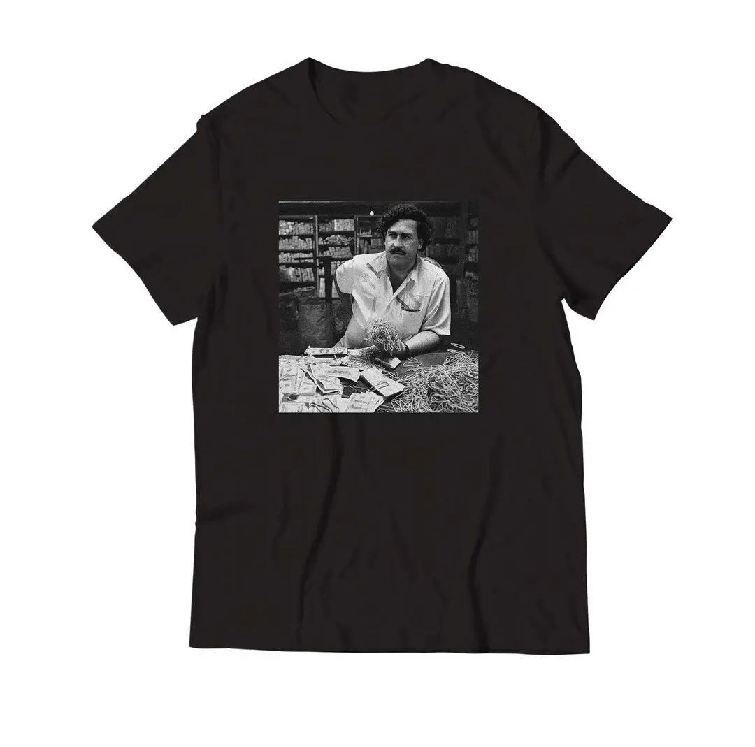 

Pablo Escobar Counting Money T Shirt S-5XL New