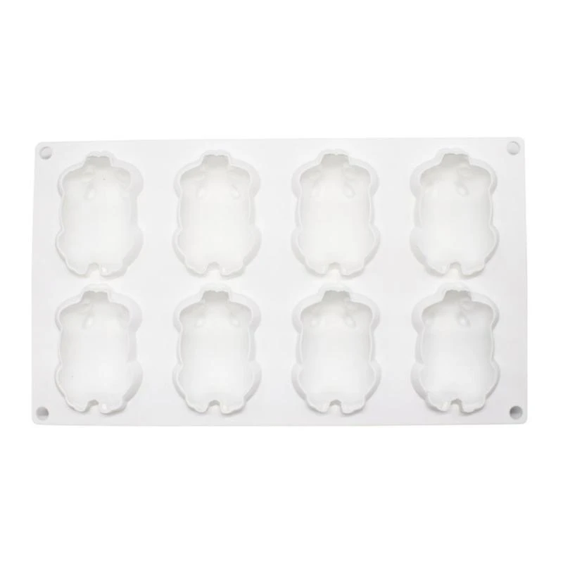 M4YC Soap Molds Silicone Craft Mold Handmade Soap Craft 3D 8-cavity Hamster