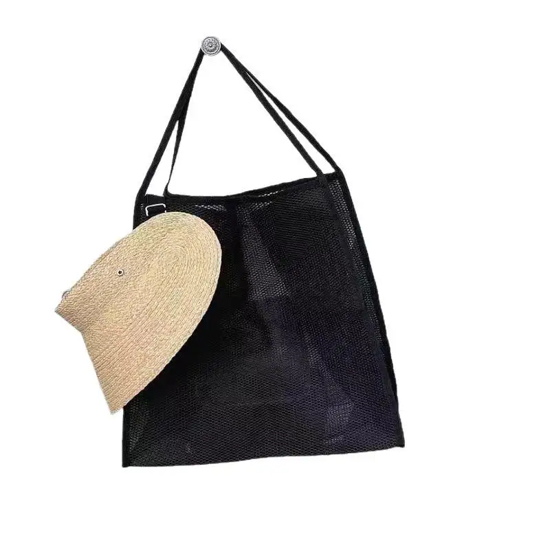 Leichte, atmungsaktive, schnell trocknende Reisetasche aus Mesh für Strandreisen, Outdoor-Aktivitäten, Aufbewahrung von Handtüchern und Spielzeug. – Detail 13