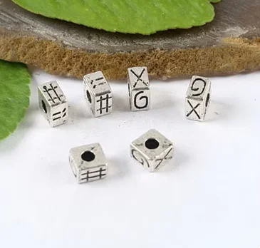 30pcs 6.4x4.1mm, hole  2.6mm Alloy matel charms tibetan silver crafted  spacer beads HWH1165  handmade supplies