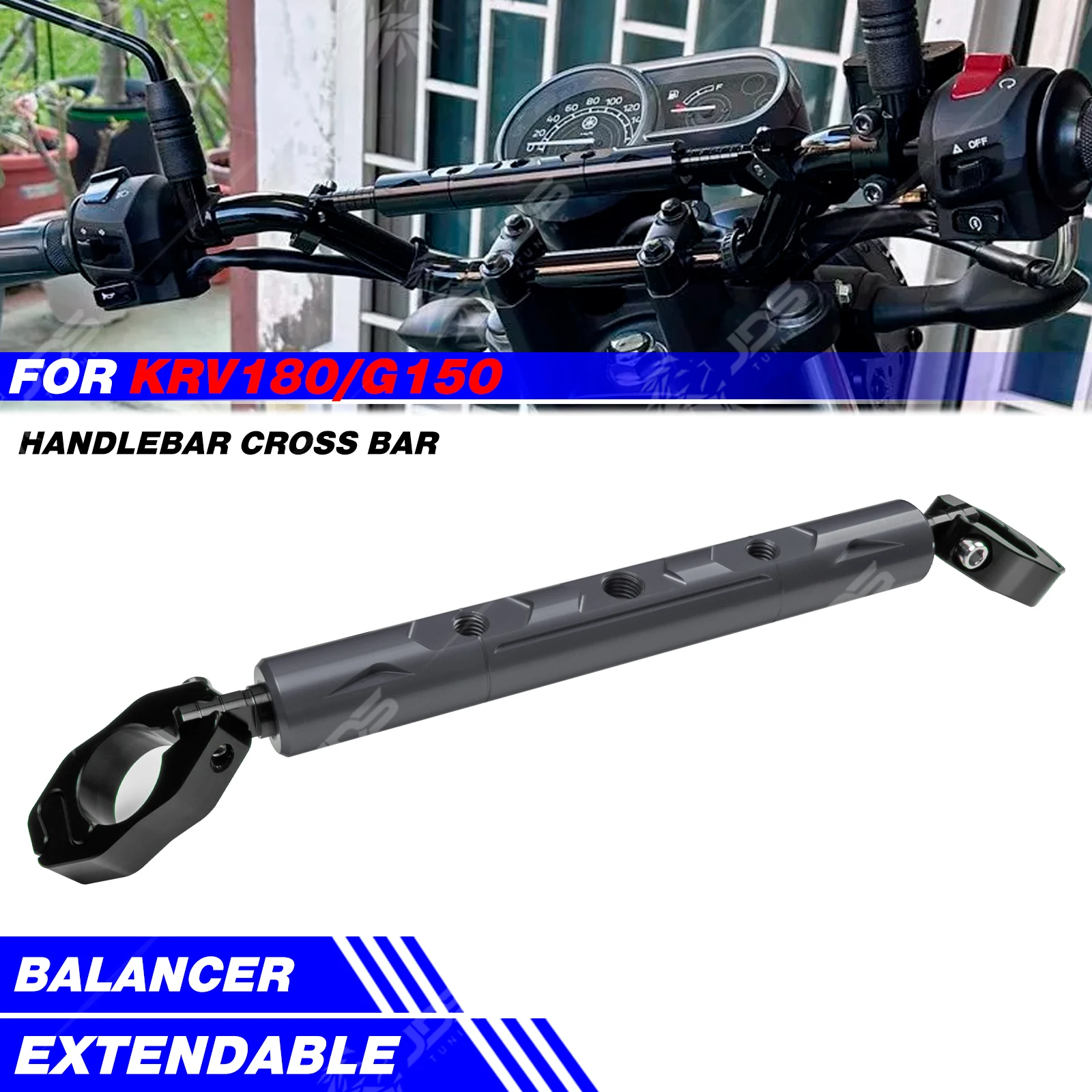For KYMCO KRV180/G150 Cross Bar Multifunction Handlebar Crossbar Navigation Phone Holder Bracket Accessories Parts