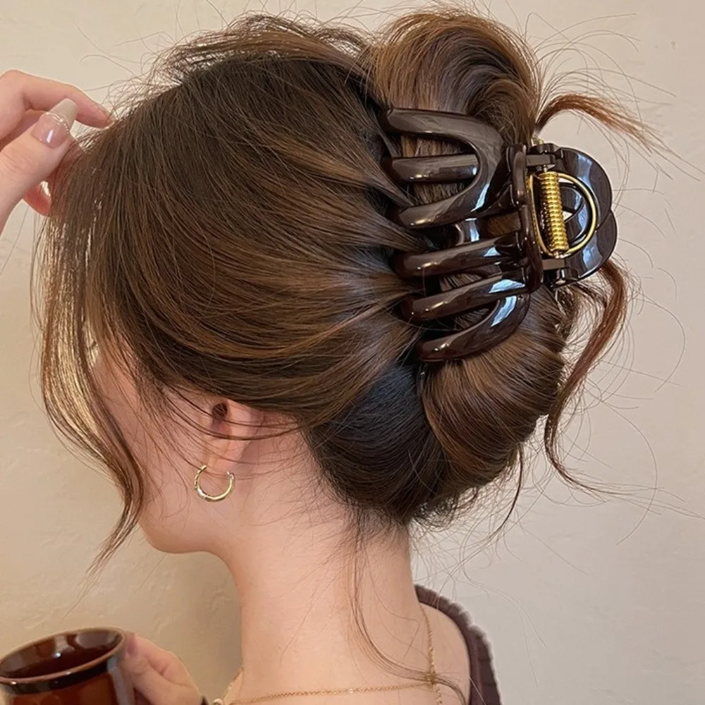 

Simple French Style Pumpkin Hair Claw Large Cute Hair Grab Funny 9cm/3.54inch Shark Clip Hair Accessories