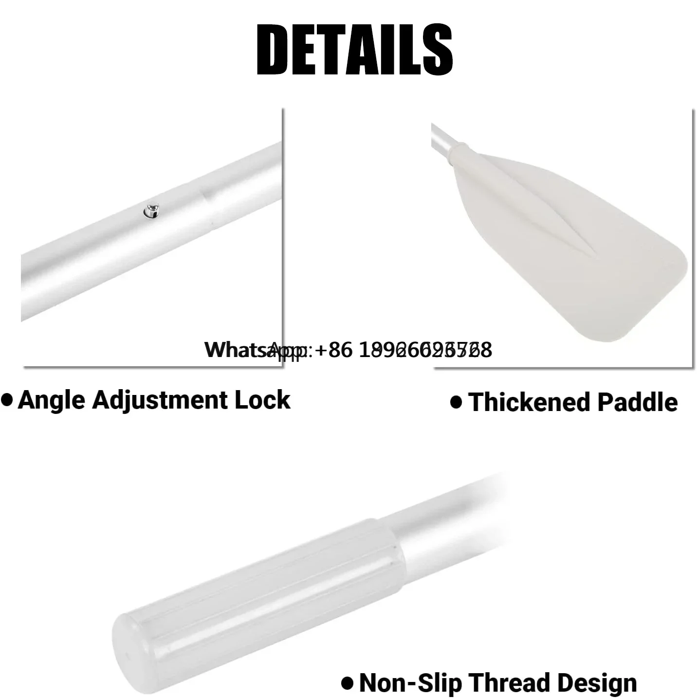 

Good serviceHigh quality detachable adjustable carbon paddle Boat Accessories for Paddle Board and inflatable boat