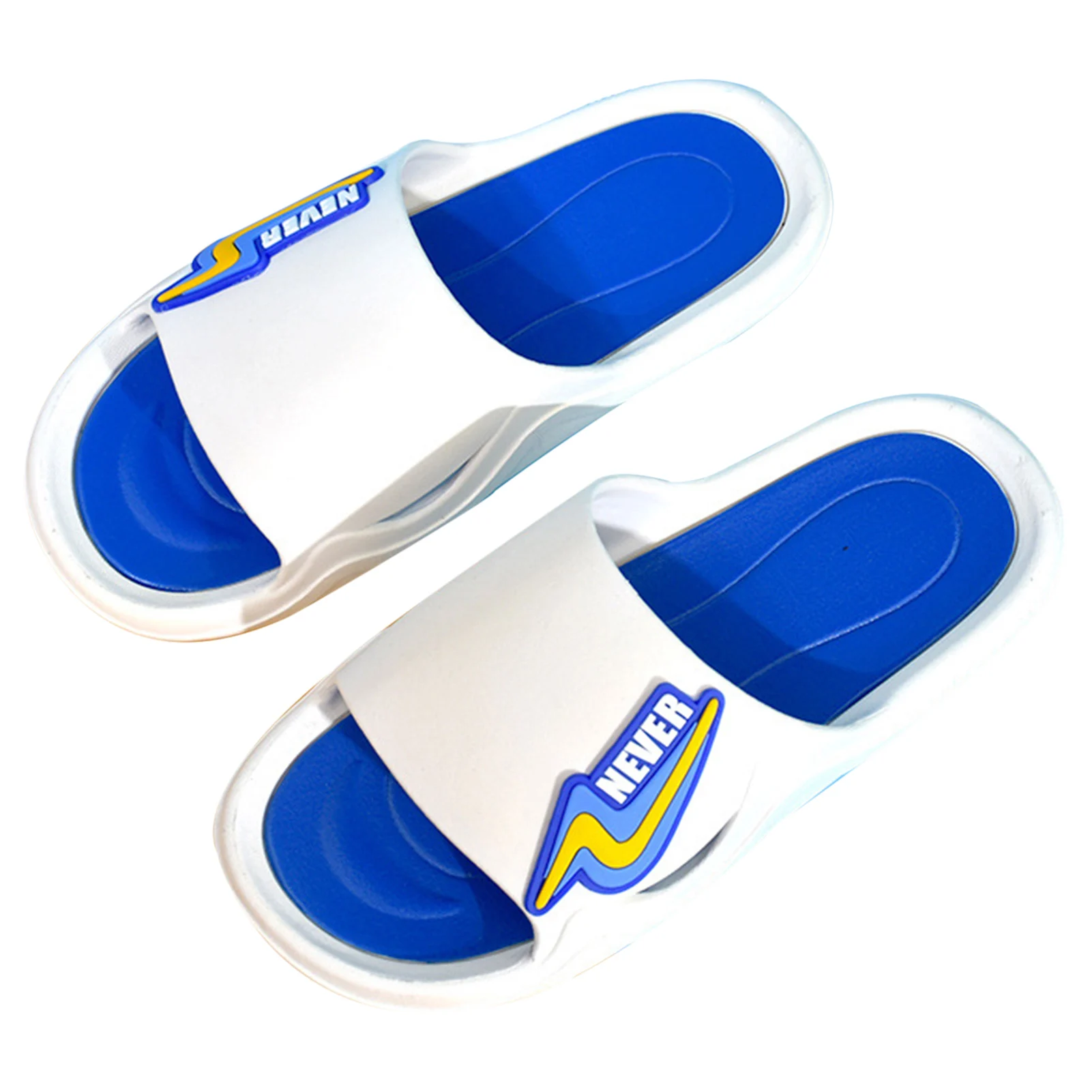 Men's Summer Cloud Slippers Quick Drying Open Toe House Slides Shower Sandals Indoor and Outdoor Slides