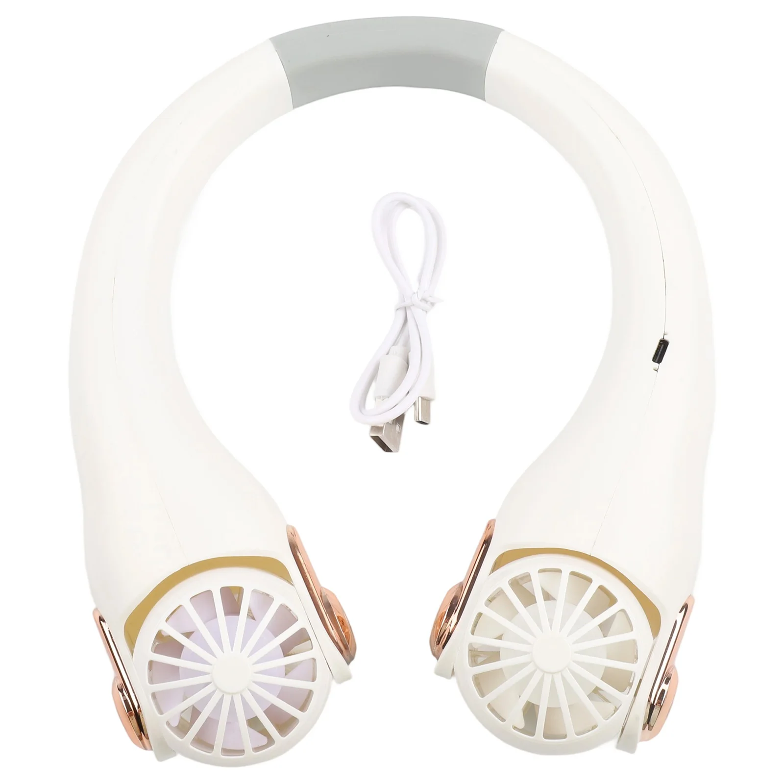 Bladeless Neck Fan with 360 Degree Airflow USB Rechargeable and Adjustable Speeds for Optimal Comfort Outdoors