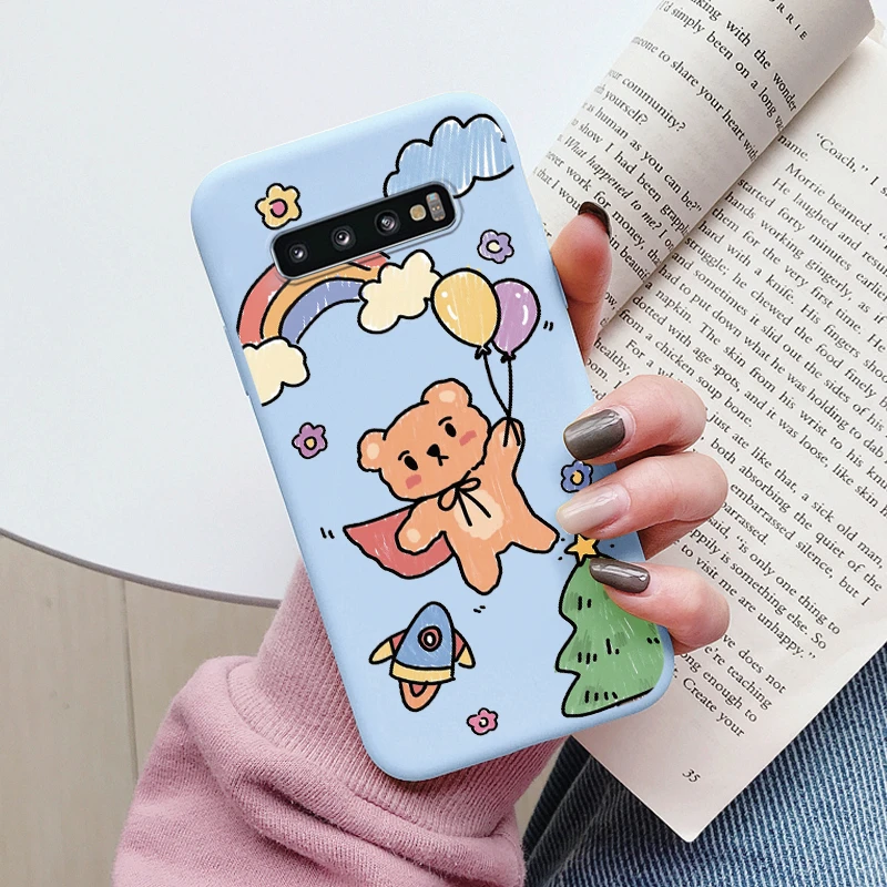 Fall Für Samsung Galaxy S10 S10 Plus S10E Telefon Abdeckung Nette Cartoon Candy Gemalt Weiche TPU Coque Für Samsung S10 s10 + S10E Funda – Detail 30