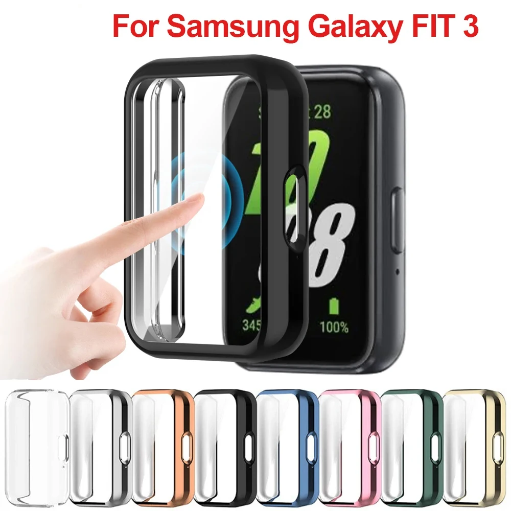 Soft TPU Screen Protector Case, Capa Protetora, Shell para Samsung Galaxy Fit3, Full Bumper, Acessórios