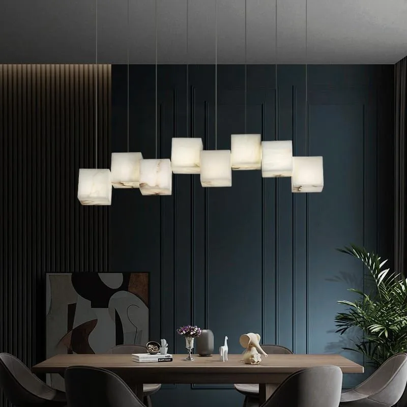 

Cloud stone pendant lamp modern creative tea room rectangular study room dining room bar counter cloud stone pendant