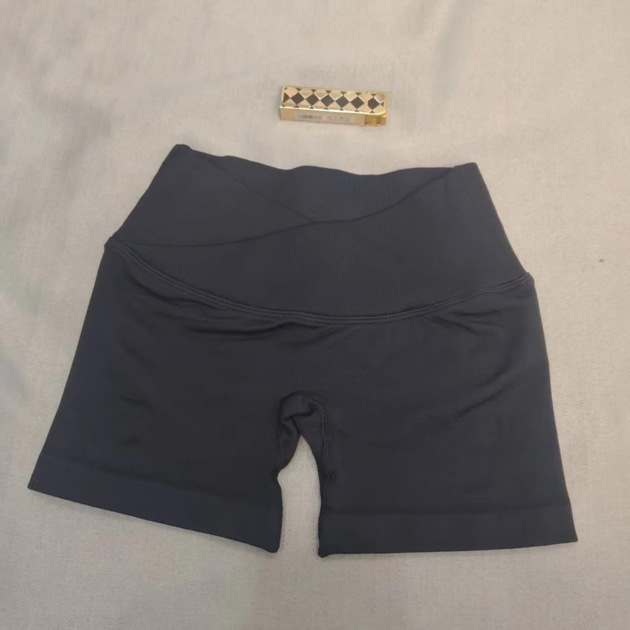 Impact D Crossover Waist Dames Sport Shorts Yoga Shorts Gym Workout Running High Waist Yoga Shorts Push Up Hip Seamless Fitness