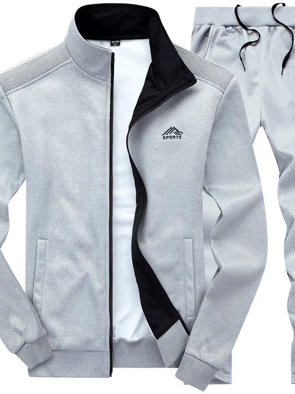 

Long Sve Pure Color Stand Collar Suit Men's Casual Sportswear Four Seasons Chinese Manufacturer Other Material 00%