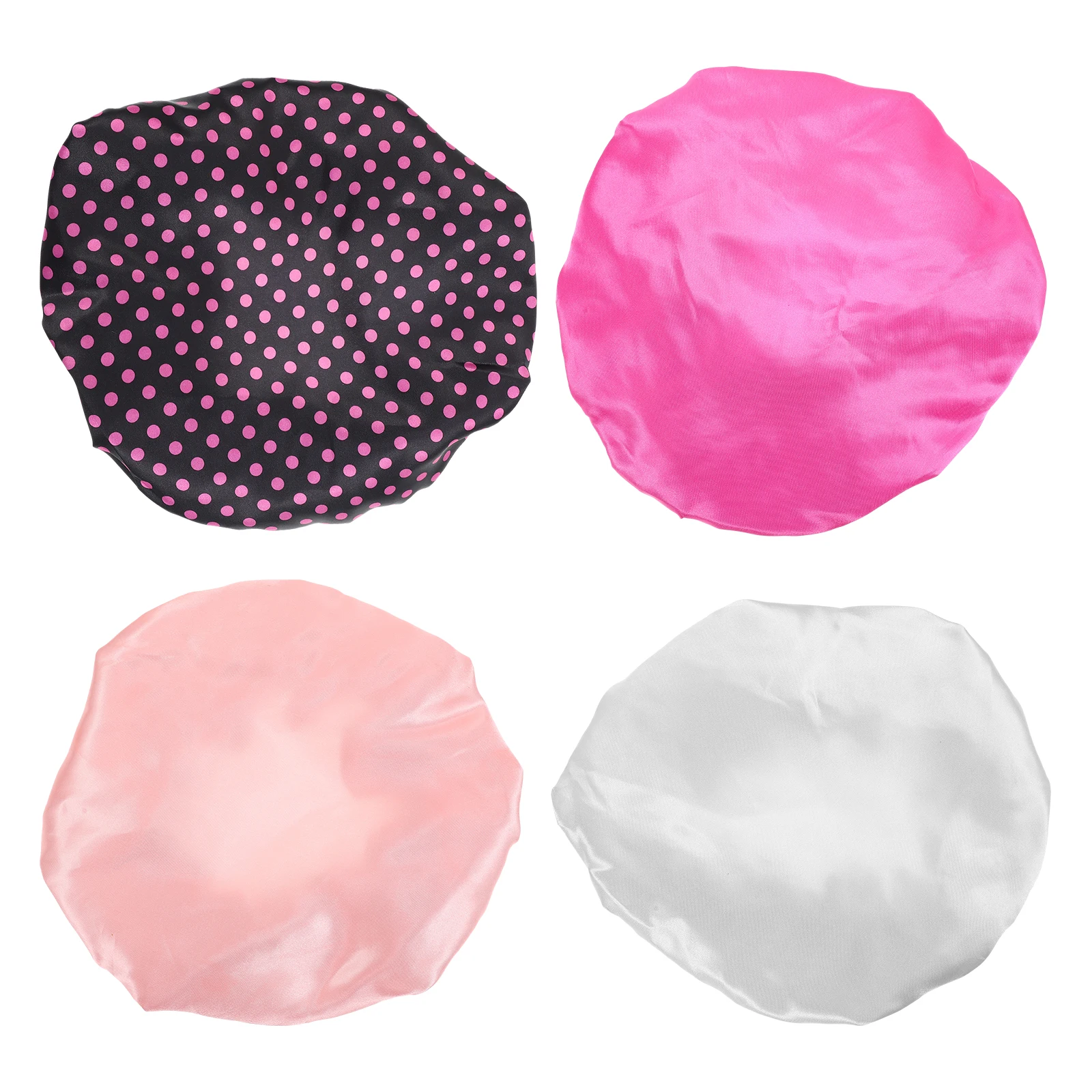 

4 Pcs Ladies Hats Shampoo Cap Shower Caps Multifunctional Bath Double Layer Night Sleep Woman