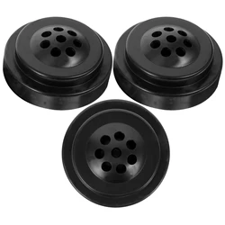 3pcs Flagpole Base Flag Holder Stand Hand Wave Flag Holder Portable Desk Flag Stand Black Plastic For Office Home Decor Bracket