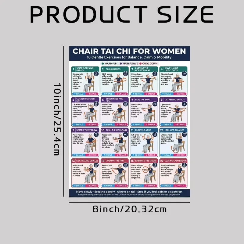 Chair Tai Chi Exercise Chart 2