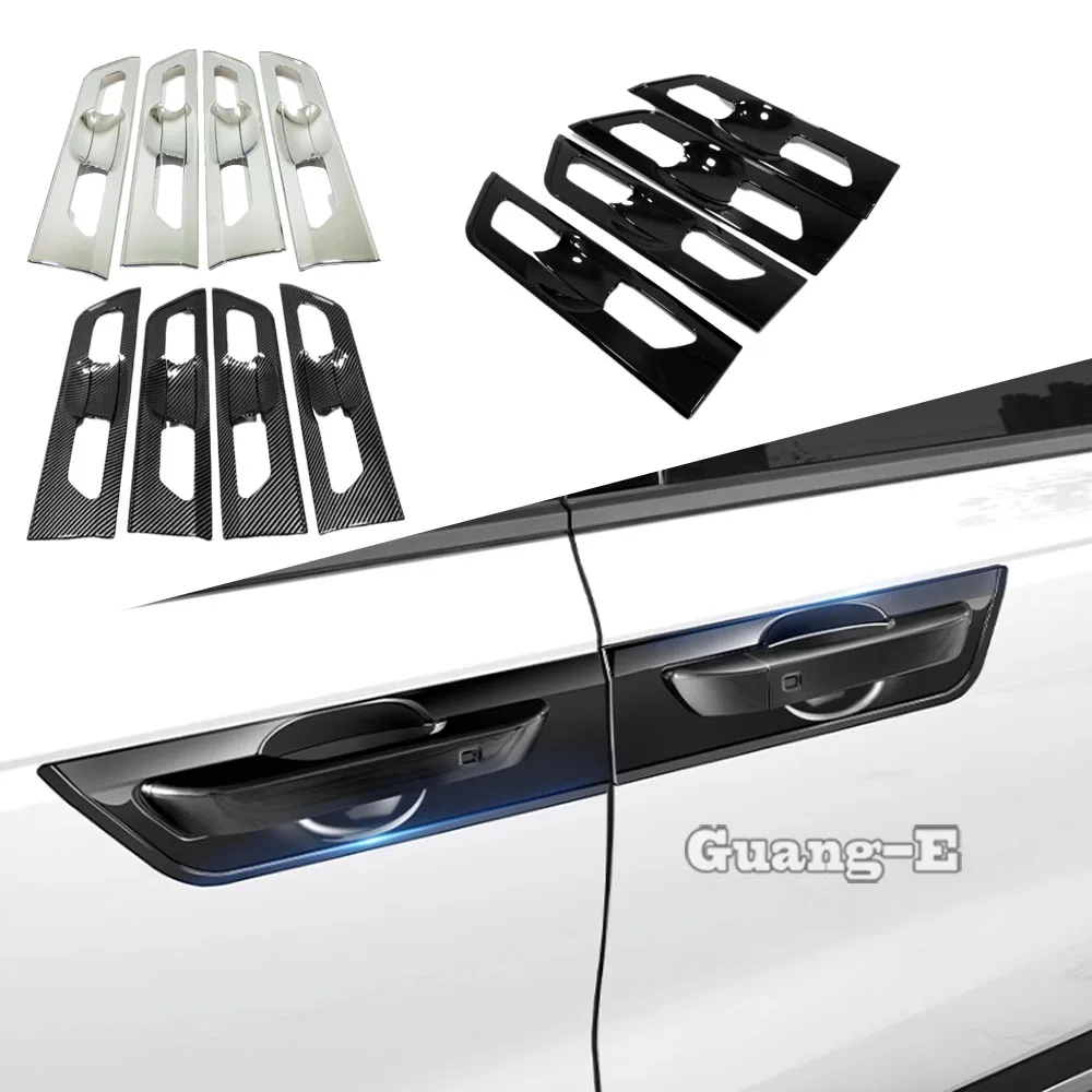 

For Kia Carnival Sedona KA4 2021 2022 2023 2024 ABS Plastic Car Door Handle Bowl Armrest Cover Trim Frame Exterior Accessories