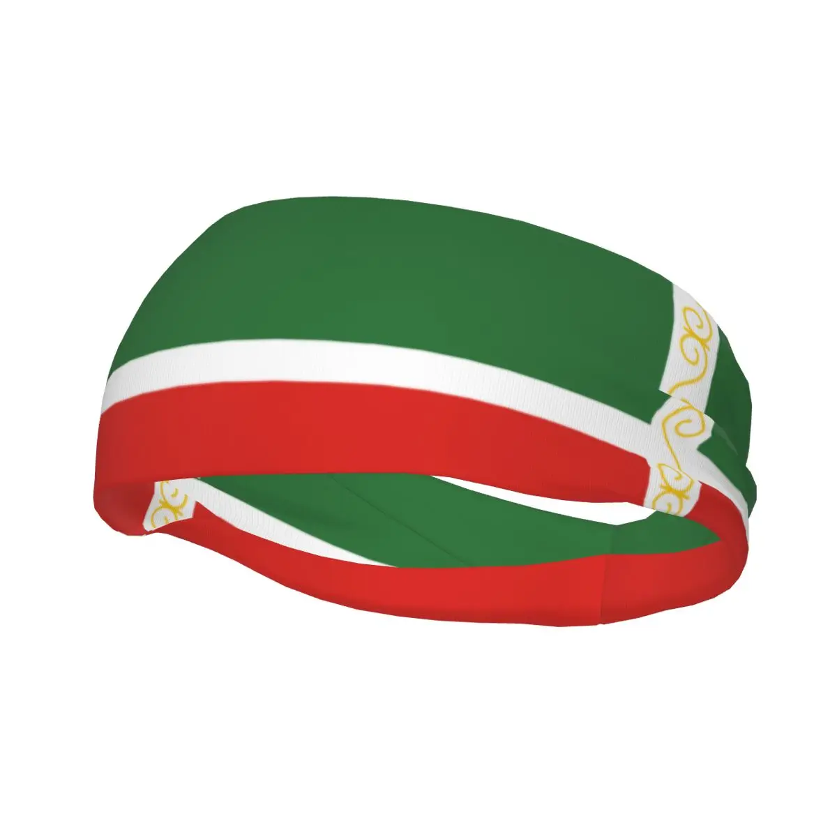 Custom Chechnya Flag Sport Headbands for Women Men Stretchy Moisture Wicking Gym Sweatband