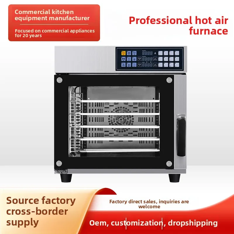 Factory Direct 5-Tray 60-Liter 120-Liter Hot Air Electric Baking Oven Commercial Bakery Equipment for Pizza Bread Baking Use