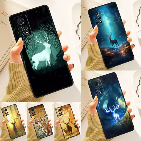 Animal Deer Art Case For Samsung Galaxy S24 Plus S23 S20 S21FE Lite S22 Ultra Note 20 S8 S9 S10 Phone Coque