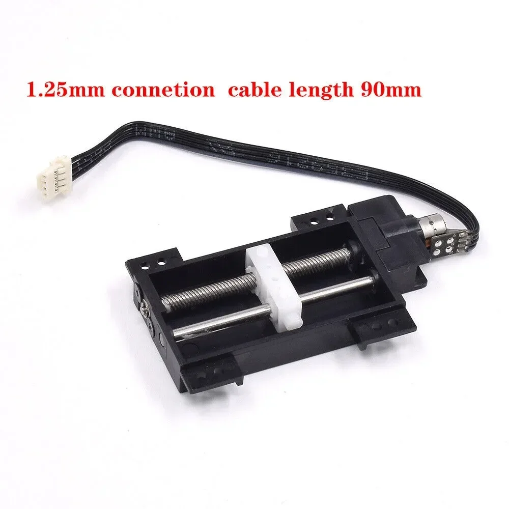 Micro 2-Phase 4-Wire Gear Stepper Motor 31mm Stroke Linear Screw Slider Moving Block Nut Stepping Motor 14 Ohms