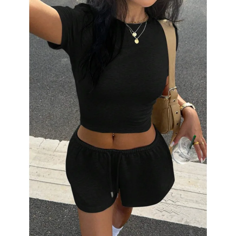 

Women's Casual Fashion Set Summer Seasonal Wear Comfortable Style Female Suit Outfit No Brand Registered Trademark