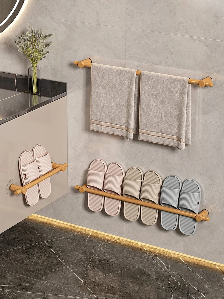 

Home Decoration Accessories Shoe Racks Hang on The Walls Bathroom Wall Slipper Rack Stick To The Wall Air The Shoes