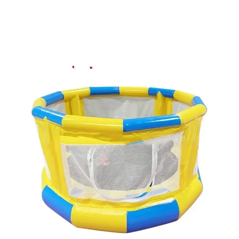 Children's trampoline with protective net Children's playground Interactive bounce bed Inflatable play equipment