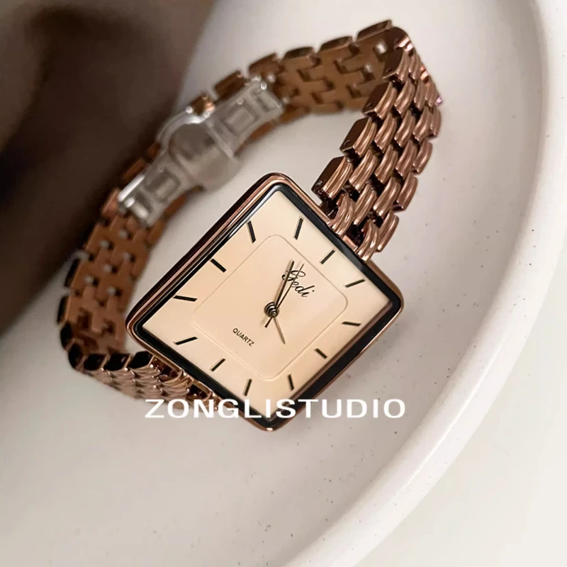 Minimalist Square Ladies Watch Delicate Bracelet Luxury Waterproof Clock Gift Women's Quartz Watch