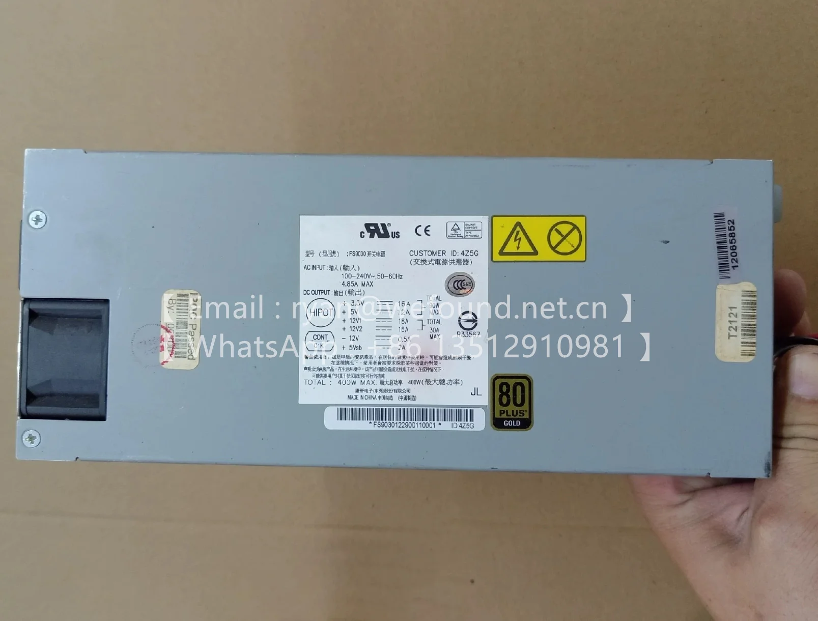 Fonte de alimentação comutada FS9030 400W