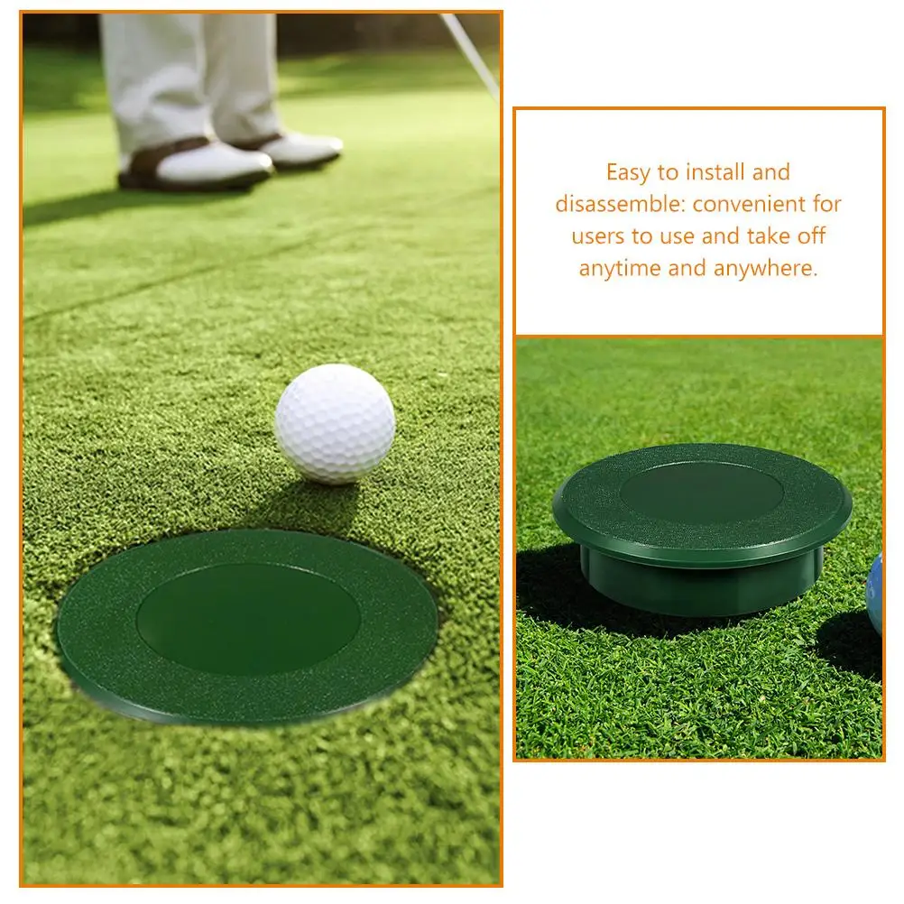 

Golf Hole Cup Cover Lightweight Portable Training Putting Covers Green Abs Golfs Practice Accessories Plastic Hole Protector