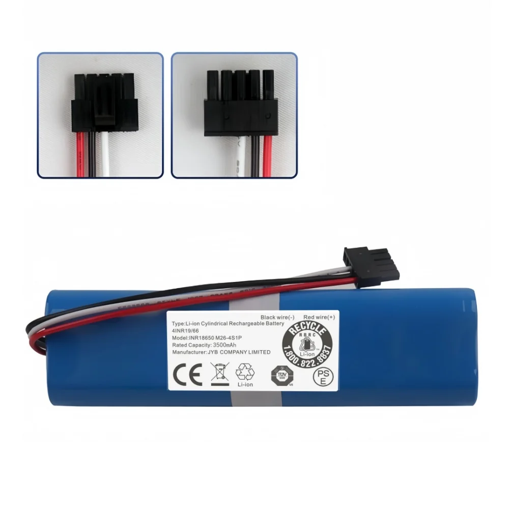 

14.4V 3500mAh STYTJ02YM Battery–Lasting Use Replacement for Xiaomi Mijia LDS Mi Vacuum-Mop P/2S&Haier JX37 Cleaner High Capacity