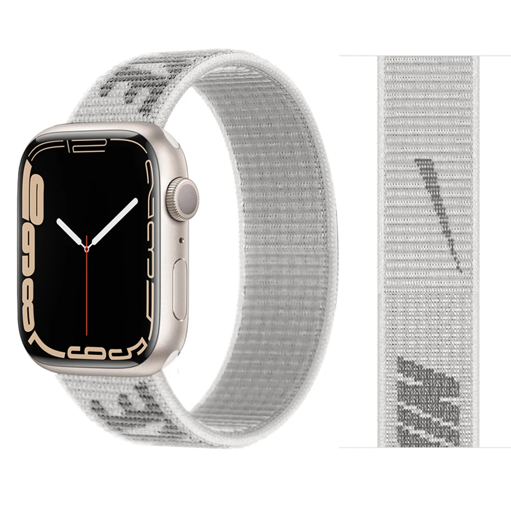 Strap For Apple Watch Band 44mm 40mm 45mm 41mm 49mm 42mm 38mm 45 mm Nylon Bracelet Correa iwatch Series 9 7 se 6 Ultra 2 8 Band