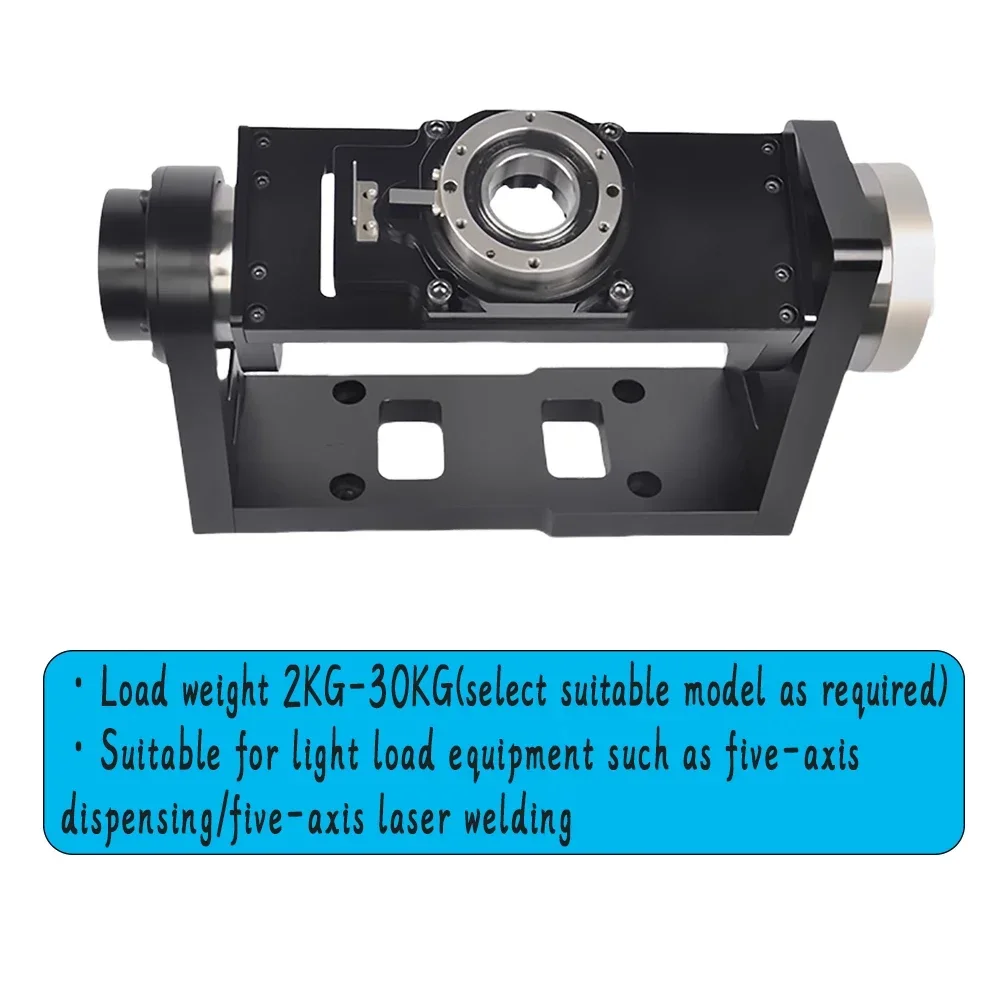 Precision 5th Axis Hollow Flipping Table Indexing Rotary Table Hollow Rotating Platform for Laser Welding,CNC Route,Dispenser