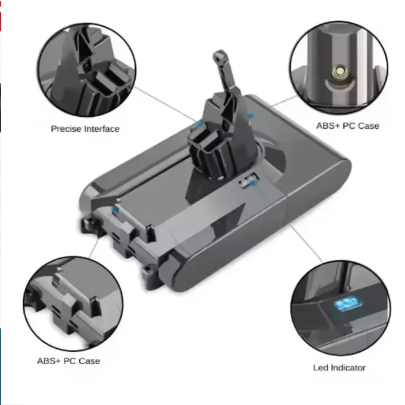 

For Dyson Type A TypeB V6 V7 V8 Series SV07 SV09 SV09 SV31 DC31 DC34 DC35 DC45 DC44 vacuum cleaner rechargeable