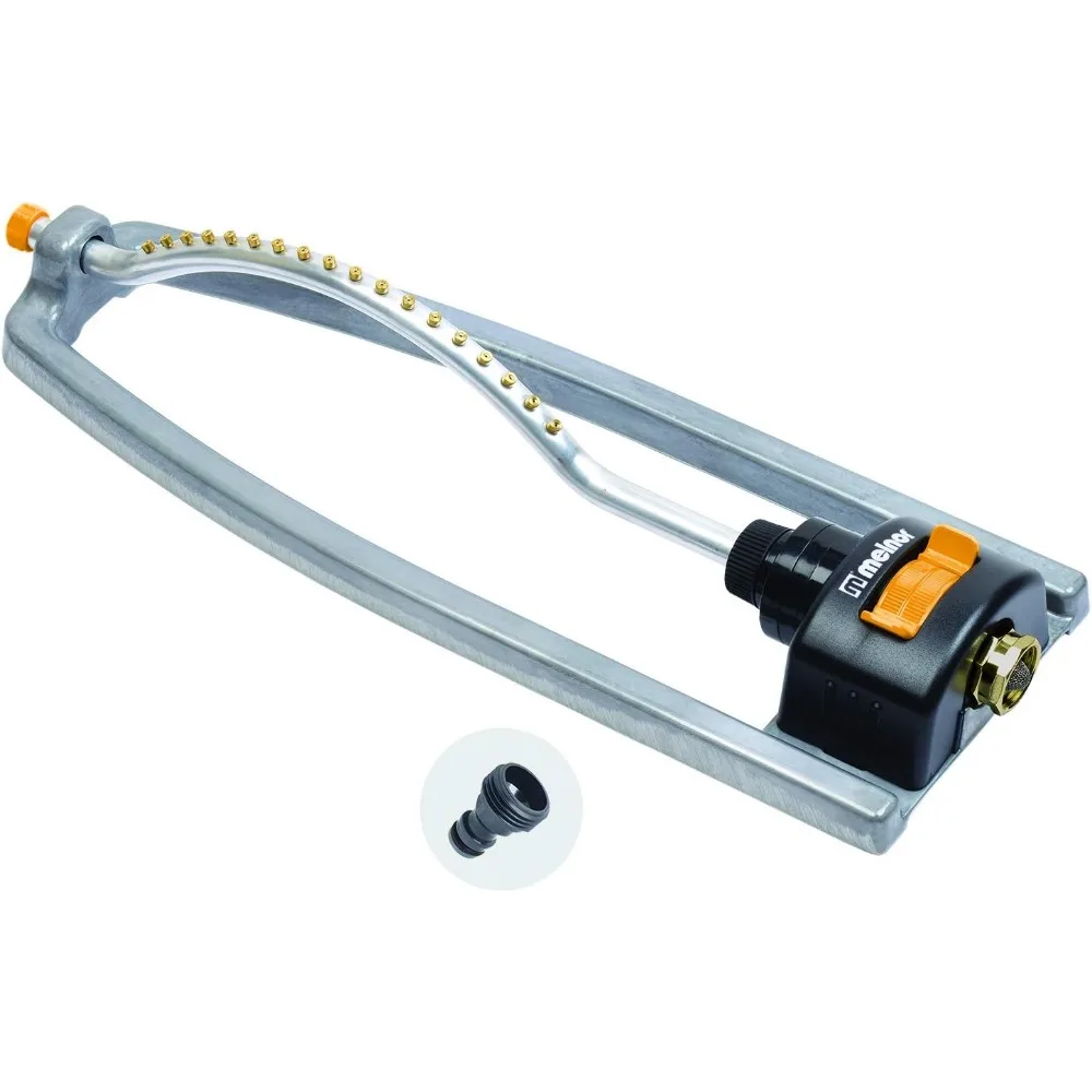

65079-amz metal oscillating sprinkler with quickconnectproduct adapter watering set, 3600 sq. ft. coverage