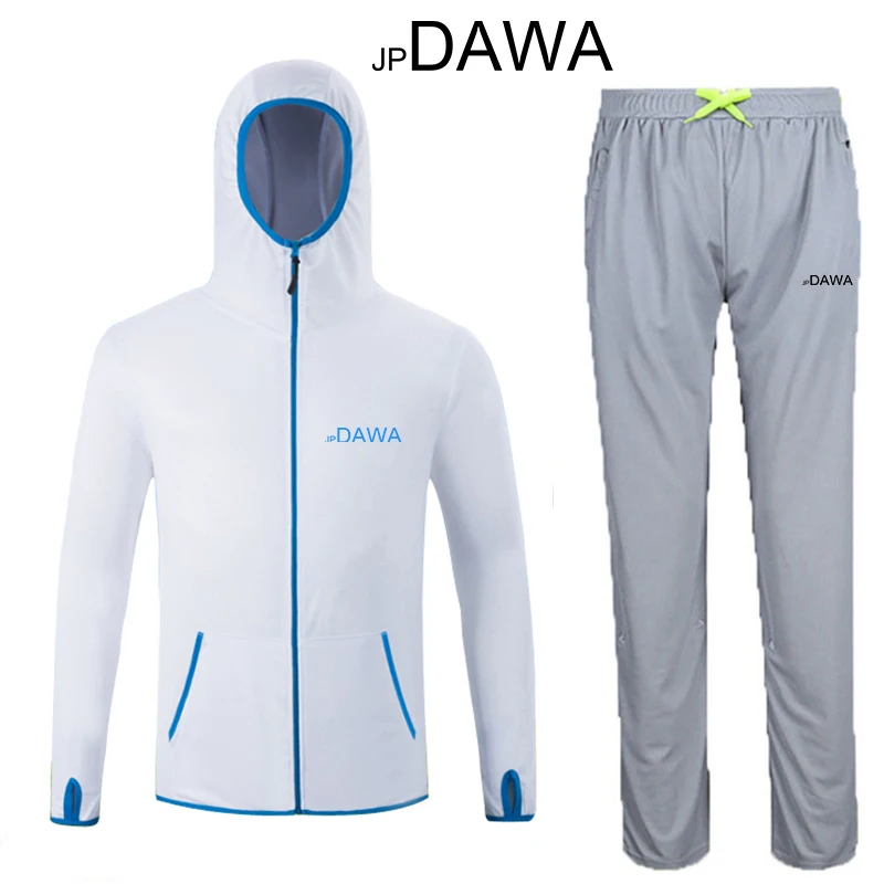 JP Dawa Fishing Sunscreen Clothing Summer Men's Quick Drying Breathable Lightweight Long Sleeved Hooded Coat Fishing Clothing