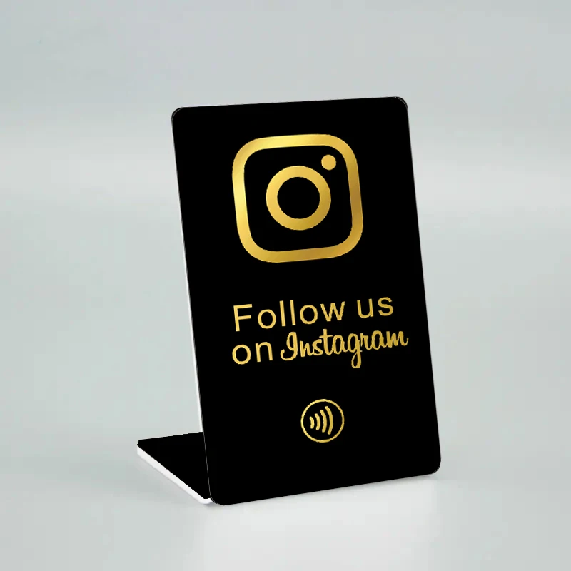 New Style NFC Instagram Plate Stand PVC Material Display Table Stand