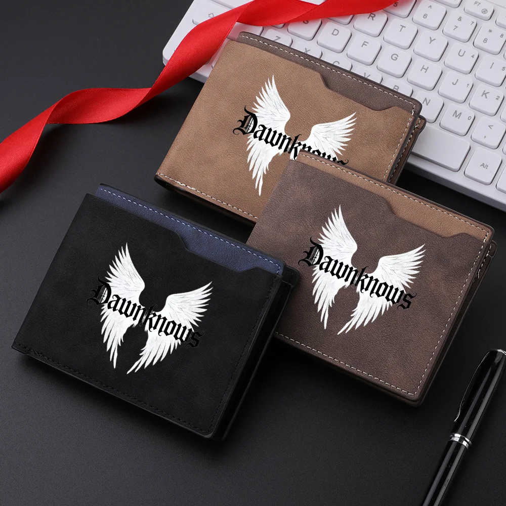 2025年トレンド メンズ レトロ レザーウォレット  パーソナライズ アメリカドル ファッション ビルフォールド 男性用