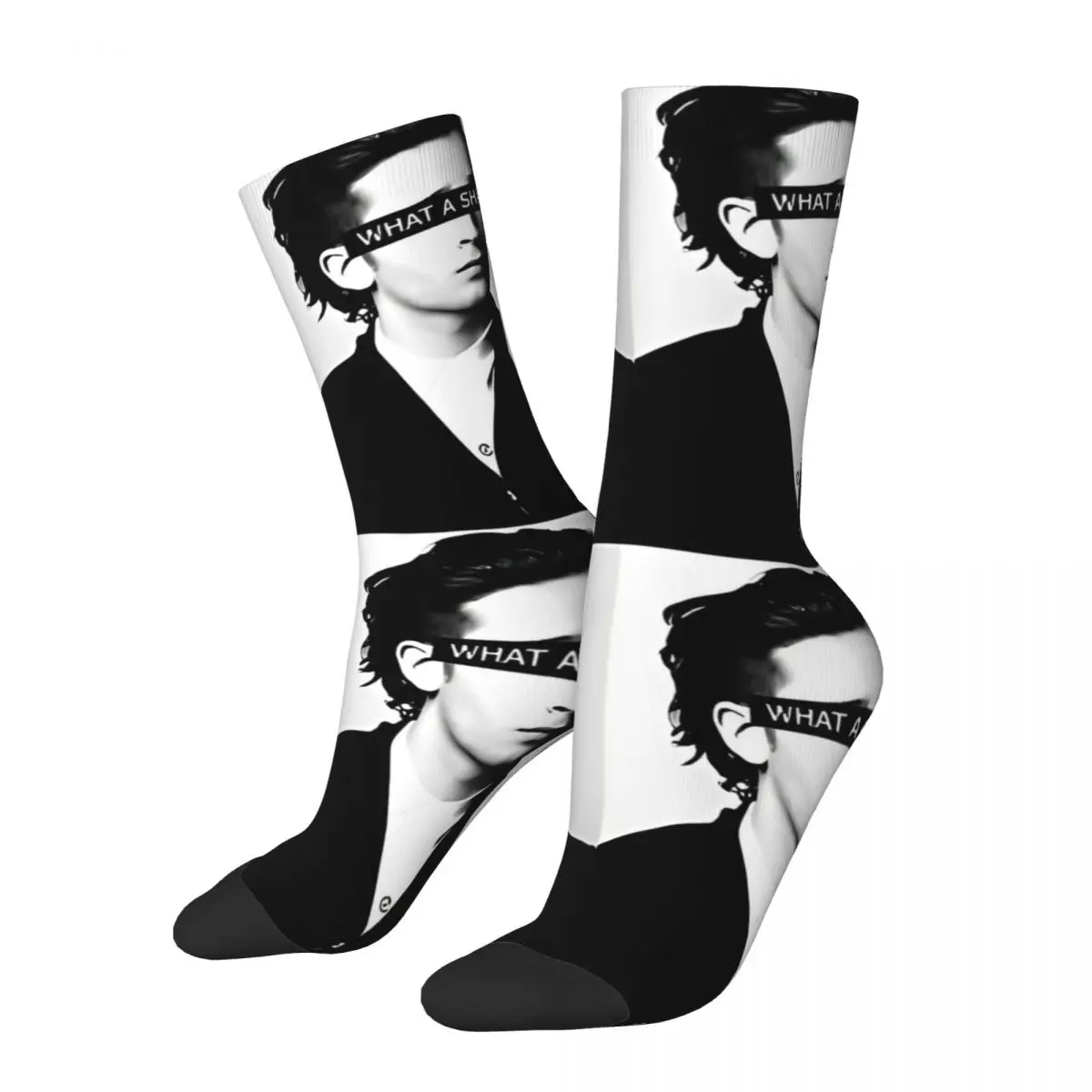 

WHAT A SHAME Matty Healy Of The 1975 Sock Korean Stockings Women Men Warm Soft Running Sports Socks Autumn Design Non Skid Socks