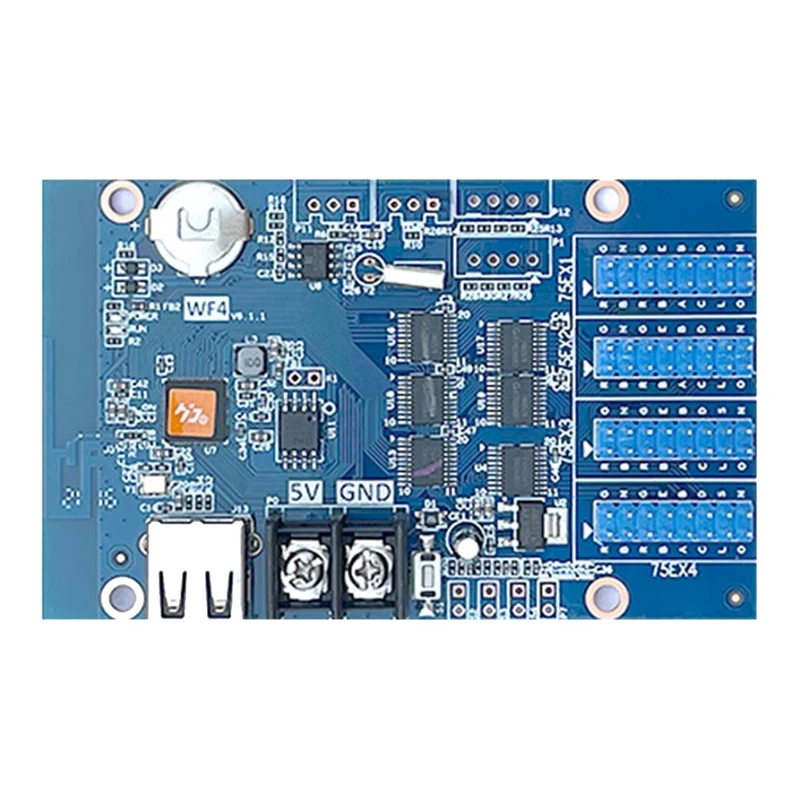 HD-WF4 Full Color RGB HUB75 Controller LED Display Screen Pixel Animation LED Digital Signage WiFi USB Port Control Card-A14G
