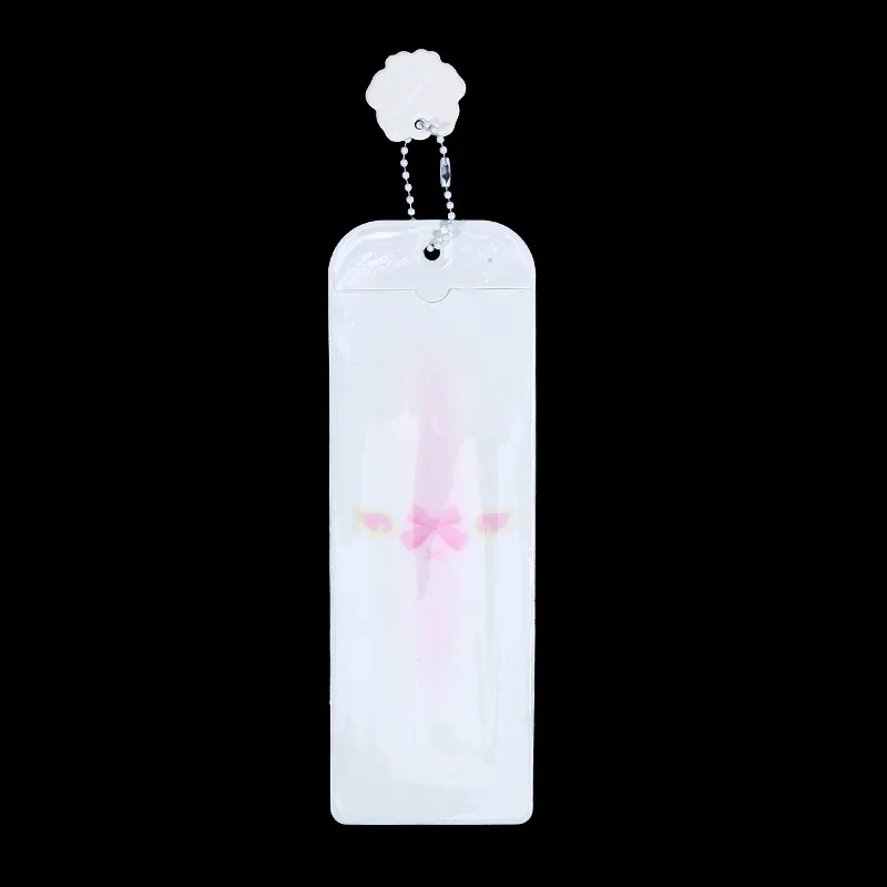 Girls Transparent Photo Card Holder Student Cartoon Star Design Long Style Photo Booth Strip Display Sleeves