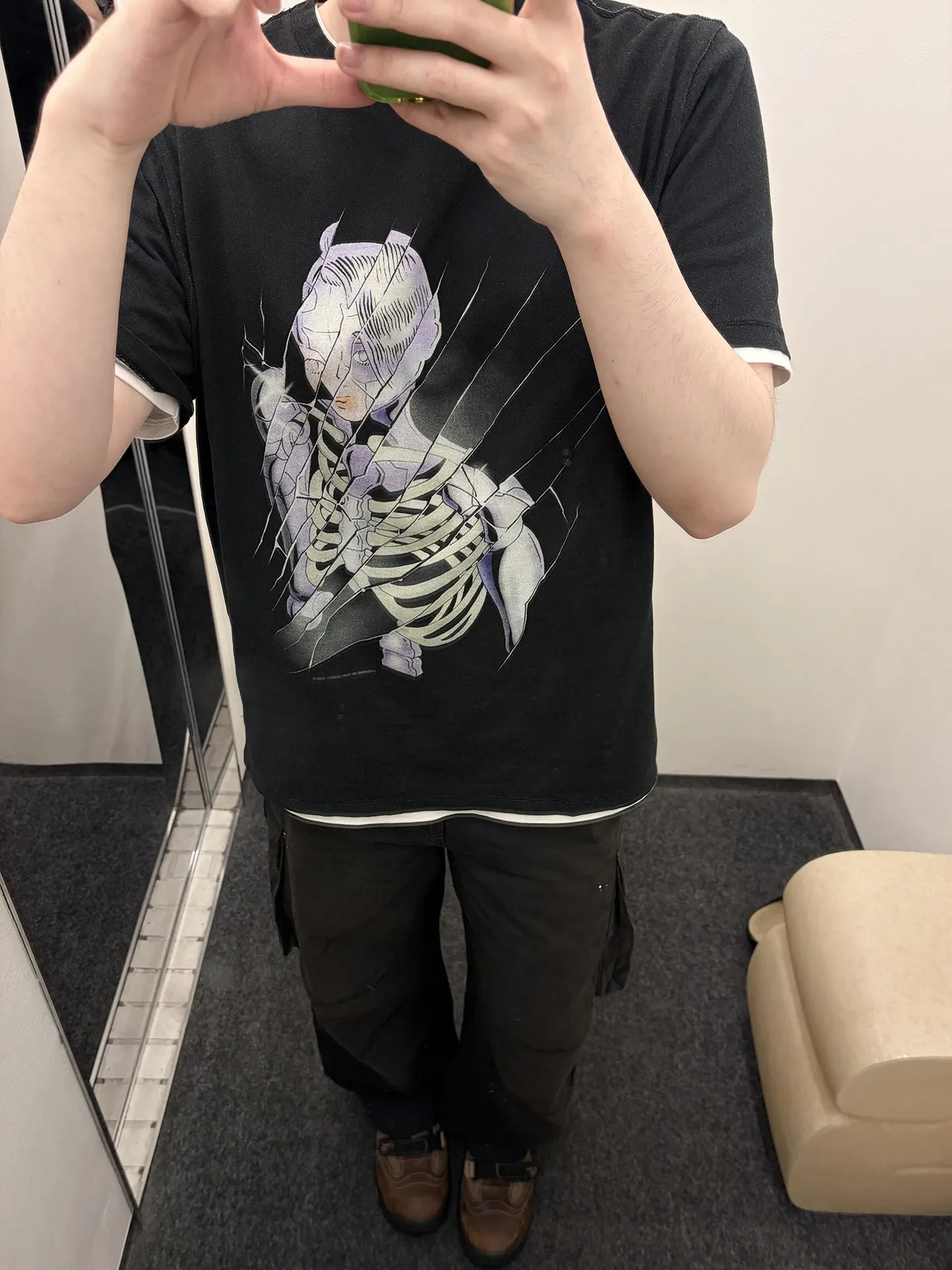 OL style BOX T-SHIRT mechanical angel short sleeve casual loose 3D digital printing T-shirt