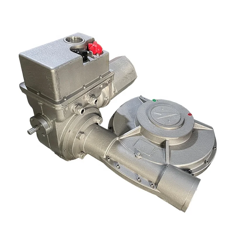 The manufacturer recommends the Bernard part-turn electric actuator B+RS400/K40Z valve controller