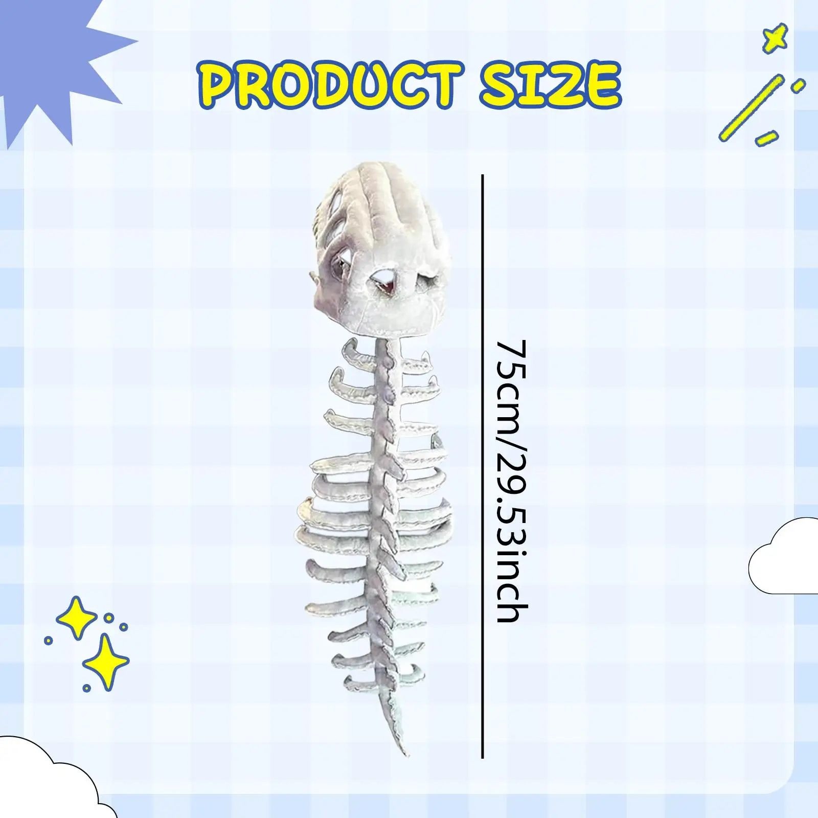 Dinosaur Skeleton Costume Set Pretend Play Novelty Spine Skeleton for Carnivals Masquerade Performances Christmas Outdoor Events