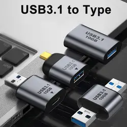 USB3.1 to USB 3.1/Type C Adapter Mini Male Female Converter USB3.1 Gen 2 Charging Data High Speed Transfer Connector 10Gbps