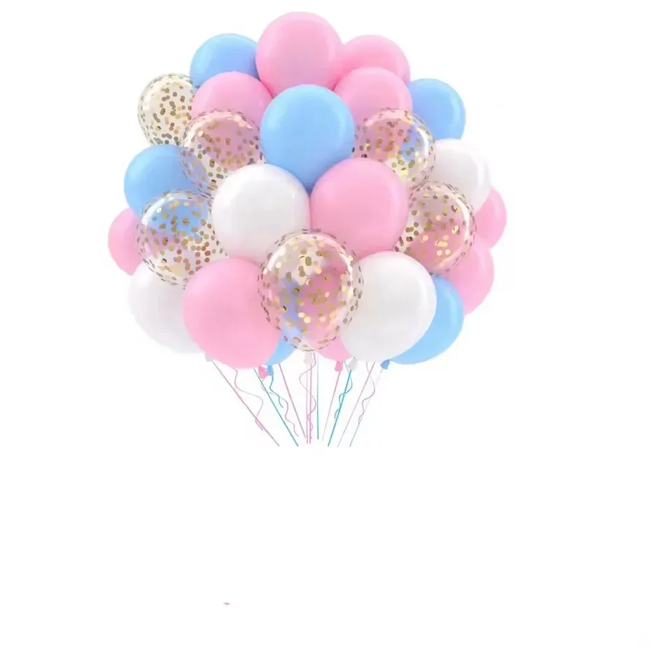 50pcs Chrome Latex Balloon White Pink Blue Helium Ball Wedding Adult Birthday Party Decoration Baby Shower Globosgift - view 5