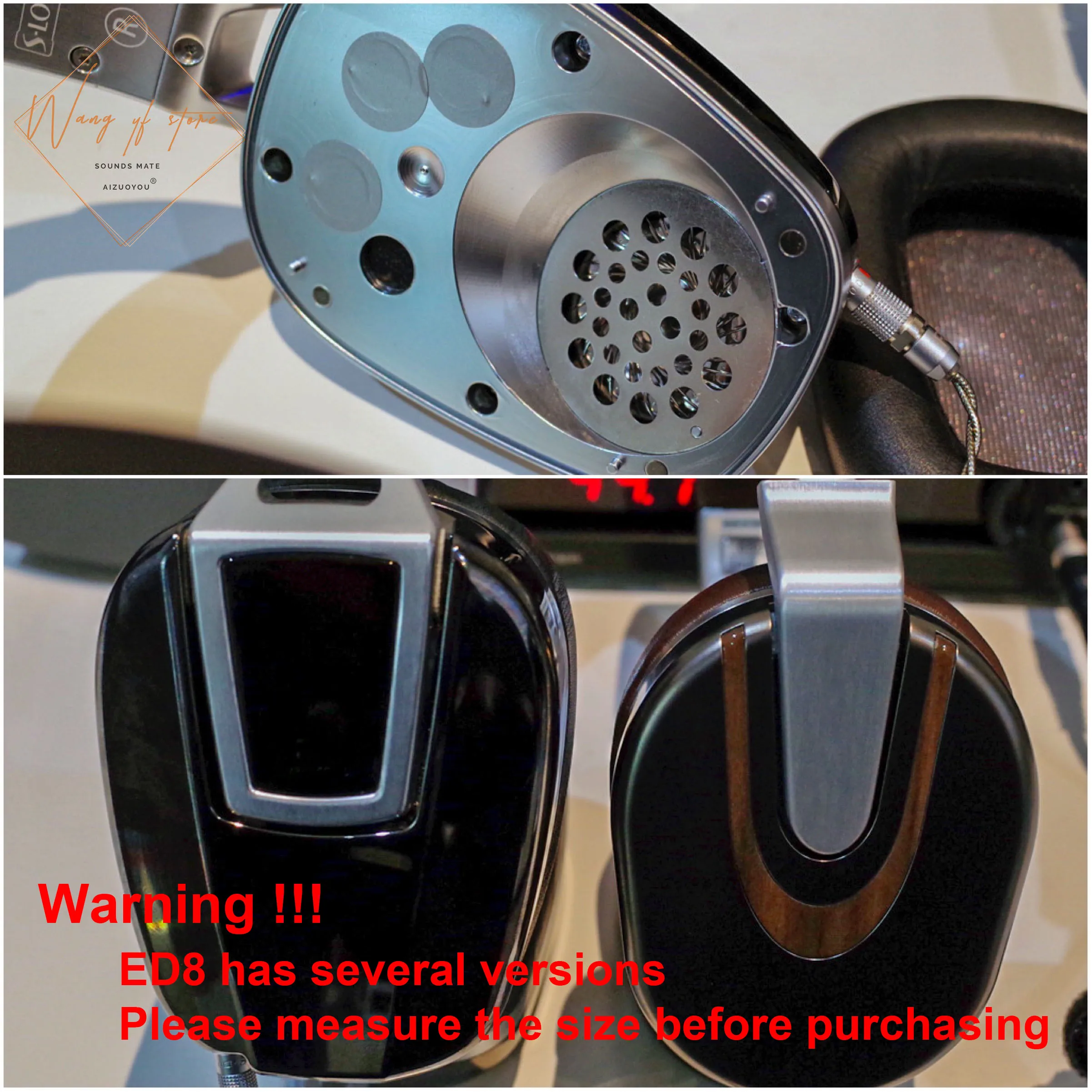 Sheepskin Ear Pads เบาะโฟมสำหรับ ULTRASONE ED 8 Palladium Ruthenium Edition 8 X หูฟัง Real หนัง Part