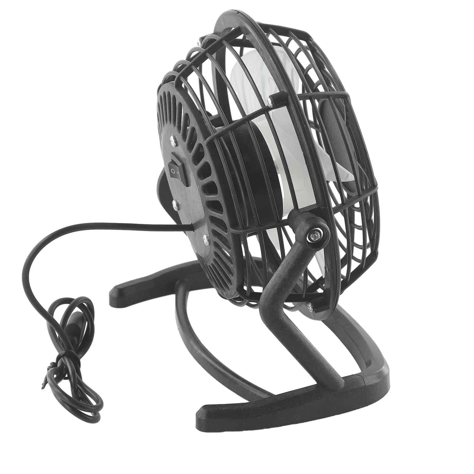 Portable Fans USB Fan 15*9*14.5cm ABS Electronic Components Blue Black With Stand For Student Home UseUltra Quiet