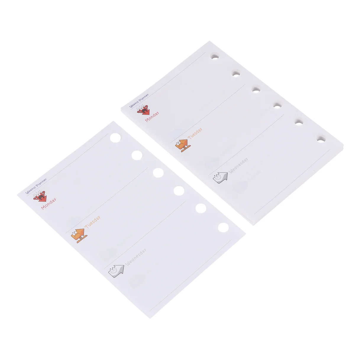 

3Pcs Loose-Leaf Refill Paper A7 Size 6-Hole Fillers for Planners Notebooks School Store Replacement Core Papers