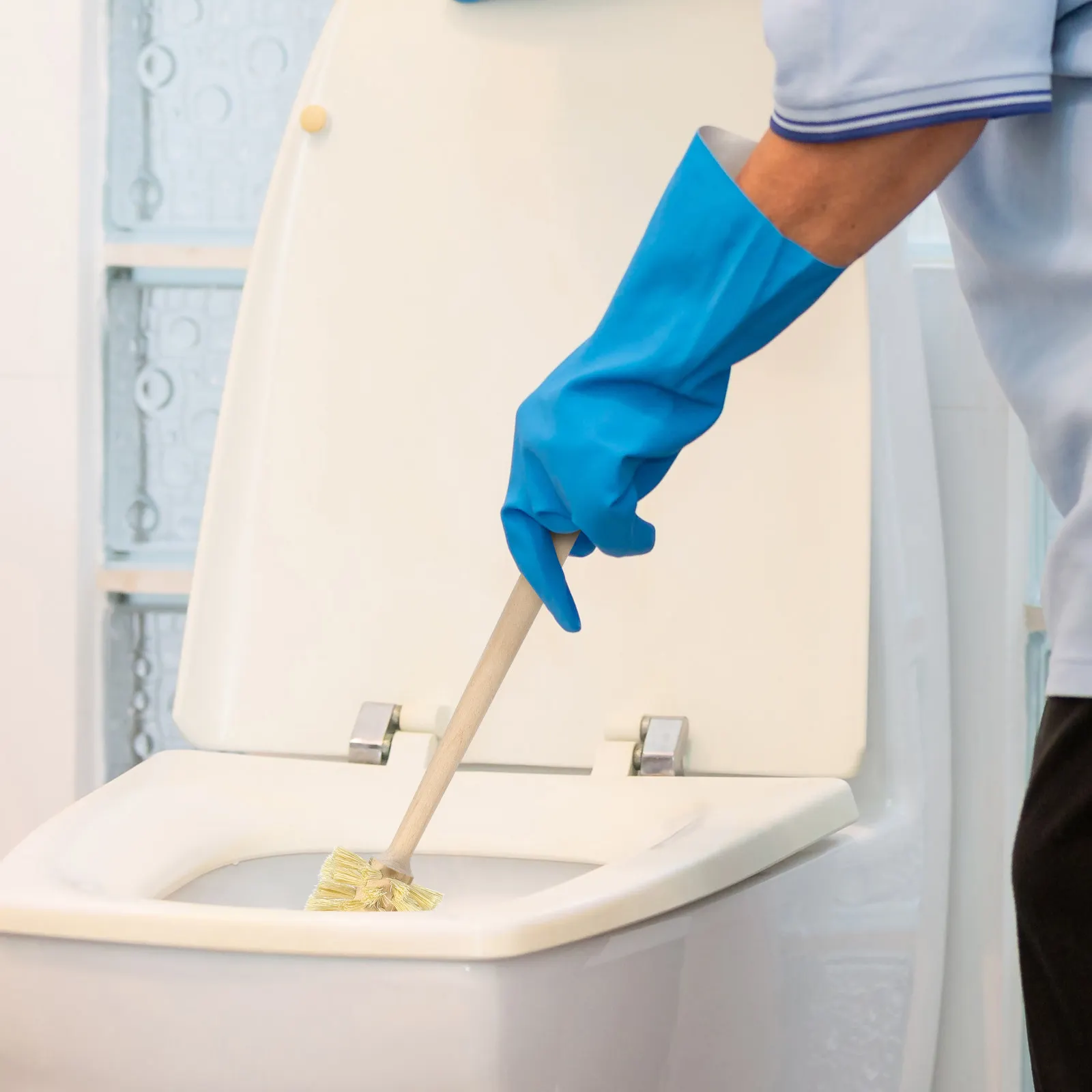 

Набор из 2 сизалевых щеток для унитаза с длинной деревянной ручкой для глубокой очистки ванной комнаты, гибкая щетина, не царапает, для домашнего использования